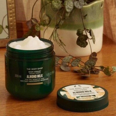 The Body Shop Almond Milk Body Yogurt, 48hr Moisturizer, for Sensitive Skin