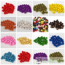 100pcs Round Wood Ball Spacer Loose Beads 4mm 6mm 8mm 10mm 12mm 14mm 16mm Pick