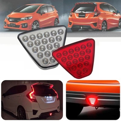 New Honda Jazz T5A GK GK5 CRZ CR-Z MUGEN Style Rear Bumper Skirt Reflector RED