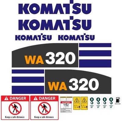 For Komatsu WA320-5L Wheel Loader | Replacement Decal Set | FREE SHIPPING
