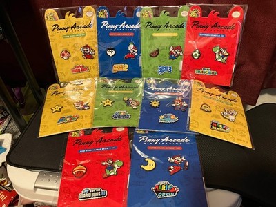 Mario 35 Pinny Arcade Complete 10 Set Super Nintendo 64 Sunshine Galaxy Odyssey