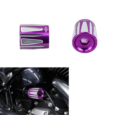 Purple Aluminum KNOB Pre Adjuster Cover for Harley 2018-2024 Breakout Fat Bob