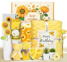 17pcs Sunflower Spa Gift Set for Women, Girls, Sisters, Mom - Relaxing Bath Set