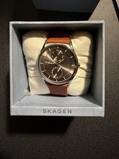 Skagen Holst Multifunction Watch Brown Leathe...