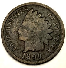 1899 Indian Head Cent Good Condition Coin - 1726