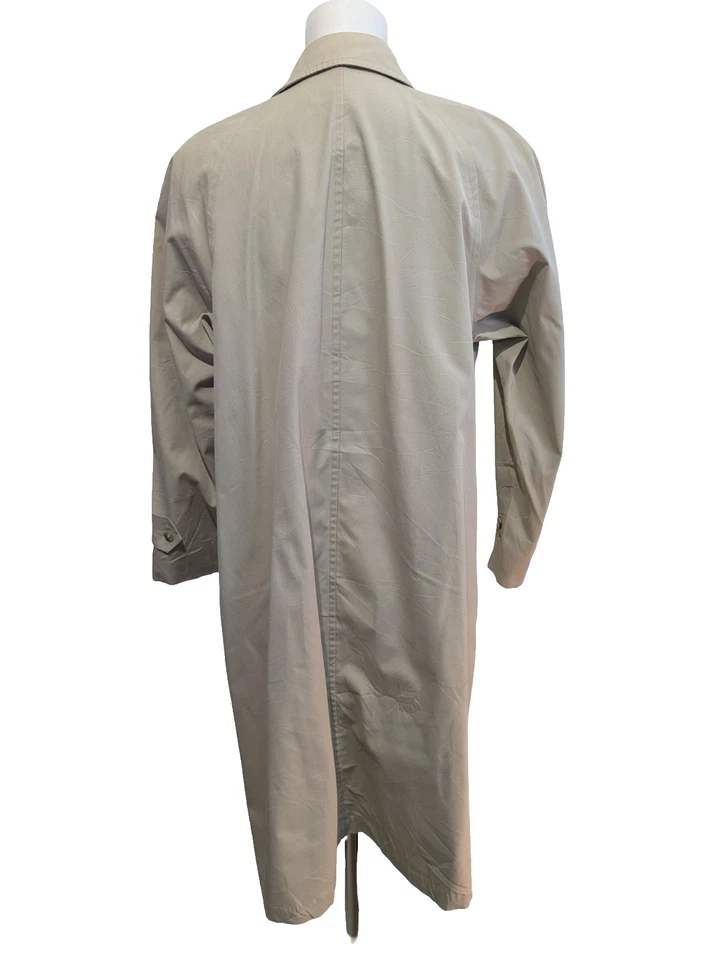 Trench-Coat Long London Fog Femme M Beige Crème Classique Imperméable - Photo 4/4