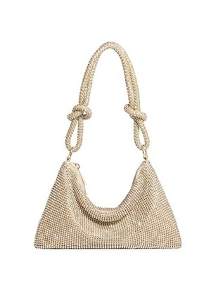  Sparkly Rhinestone Purse Evening Bag, Clutch Purses for Women Going Out Gold
