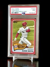 1965 Juan Soto /70 Red Parallel PSA 9 Redux Insert Parallel 2021 Topps POP 1