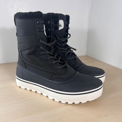 Quiksilver Winter Boots Women Size 8 Black 3M Thinsulate Insulated Snow Boots