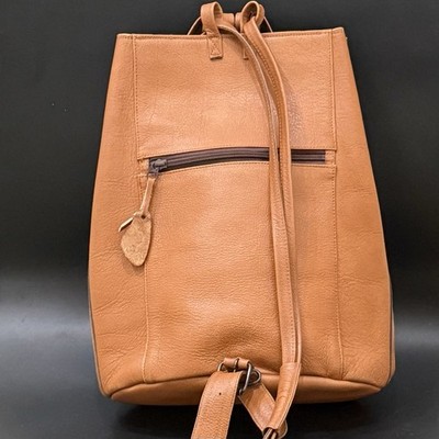 OUR TRIBE Handcrafted Camel Brown Genuine Leather Large 