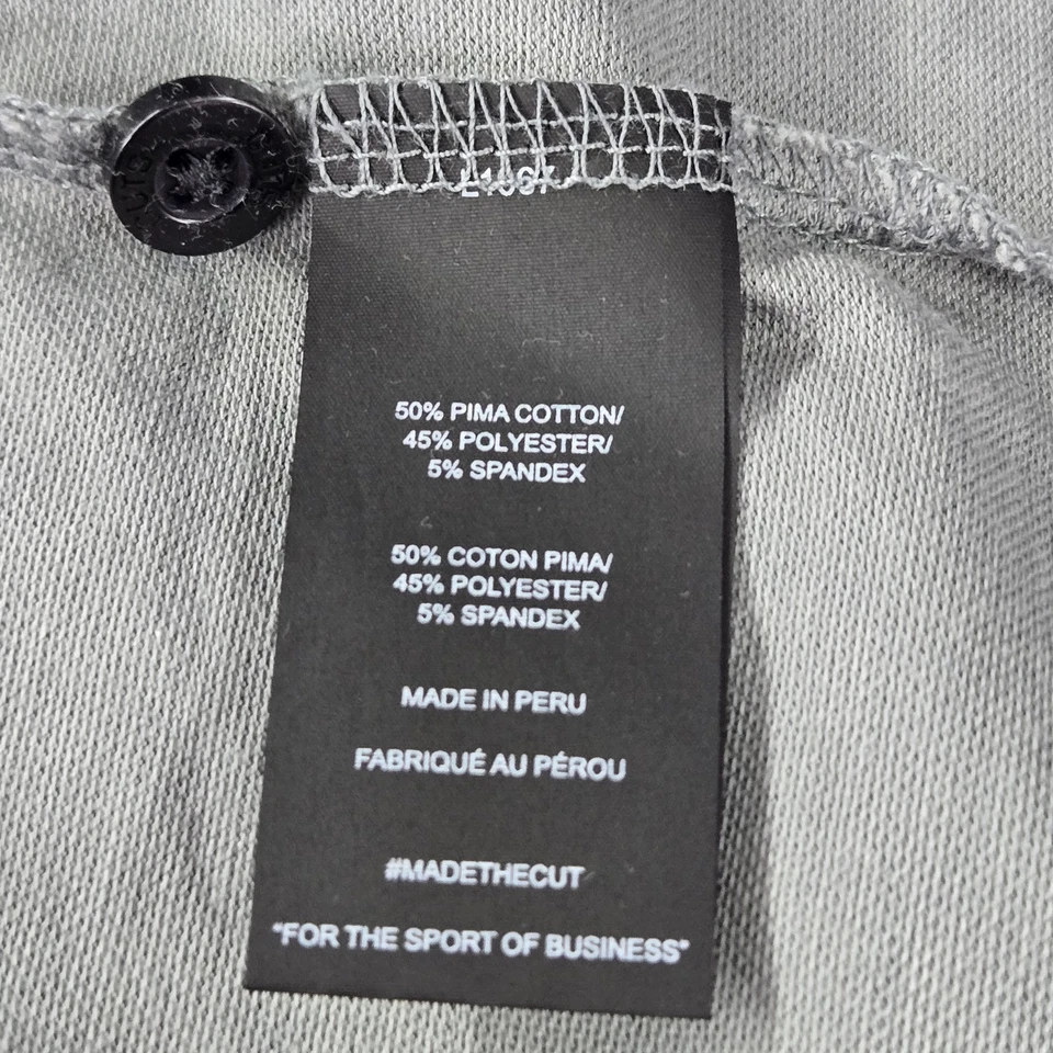 Cuts Men Shirt M Gray Henley Button Short Sleeve - Image 4 of 4