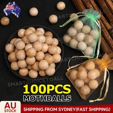 100pcs Cedar Mothballs Natural Scented Insect Repellent Safe Effective AU