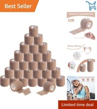 30 Pack Self Adhesive Bandage Rolls 2 Inch x 5 Yards Breathable Elastic
