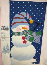 “ Jolly Frosty “ Christmas Panel 100% Cotton