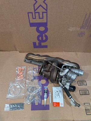 Genuine BMW BorgWarner Turbocharger Turbo 7588995 w/ NEW Elring Mounting Kit N55