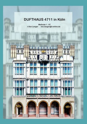 Kartonmodell Dufthaus 4711 in Köln 1:87 Klaus Bergner