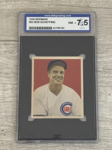Bob Scheffing [Name on Front] #83 1949 Bowman card