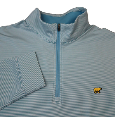 Jack Nicklaus Performance Golf 1/4 Zip Pullover Mens Sz Large Blue