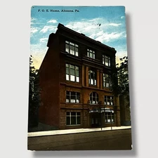 Postcard FOE Home Altoona Pennsylvania Divided Back Card E282