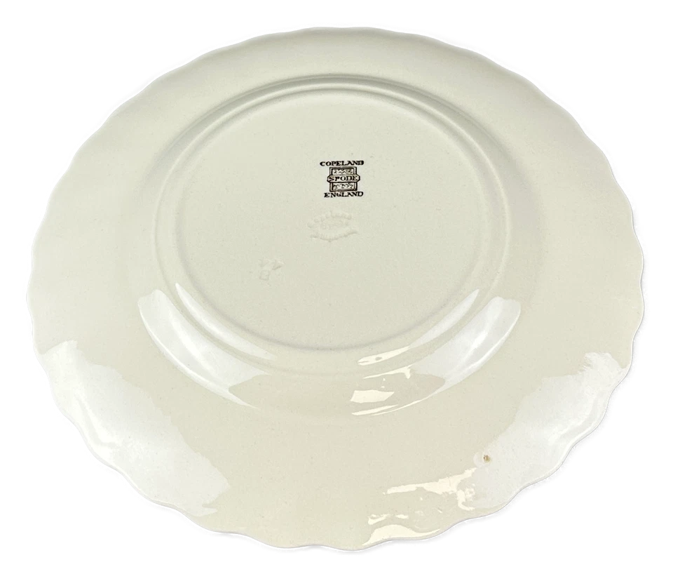 Spode Chelsea Wicker Salad Plate VTG Brown Copeland Mark Set of 3 - Image 4 of 4