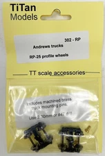 TT Scale Titan Models Part 302 - TT Andrews Trucks with metal wheels