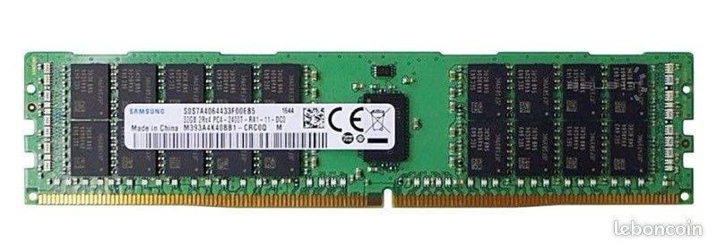 Kit RAM Serveur 128Go A-Tech - 4x32Go DDR4 2933MHz ECC Registered RDIMM