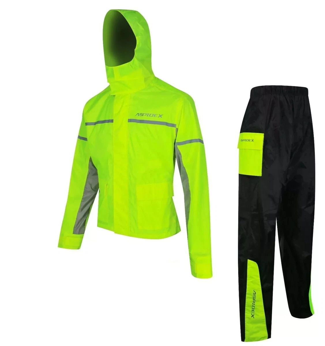Cortavientos por Hombre Mujer con Capucha Impermeable Anti Lluvia Moto MTB