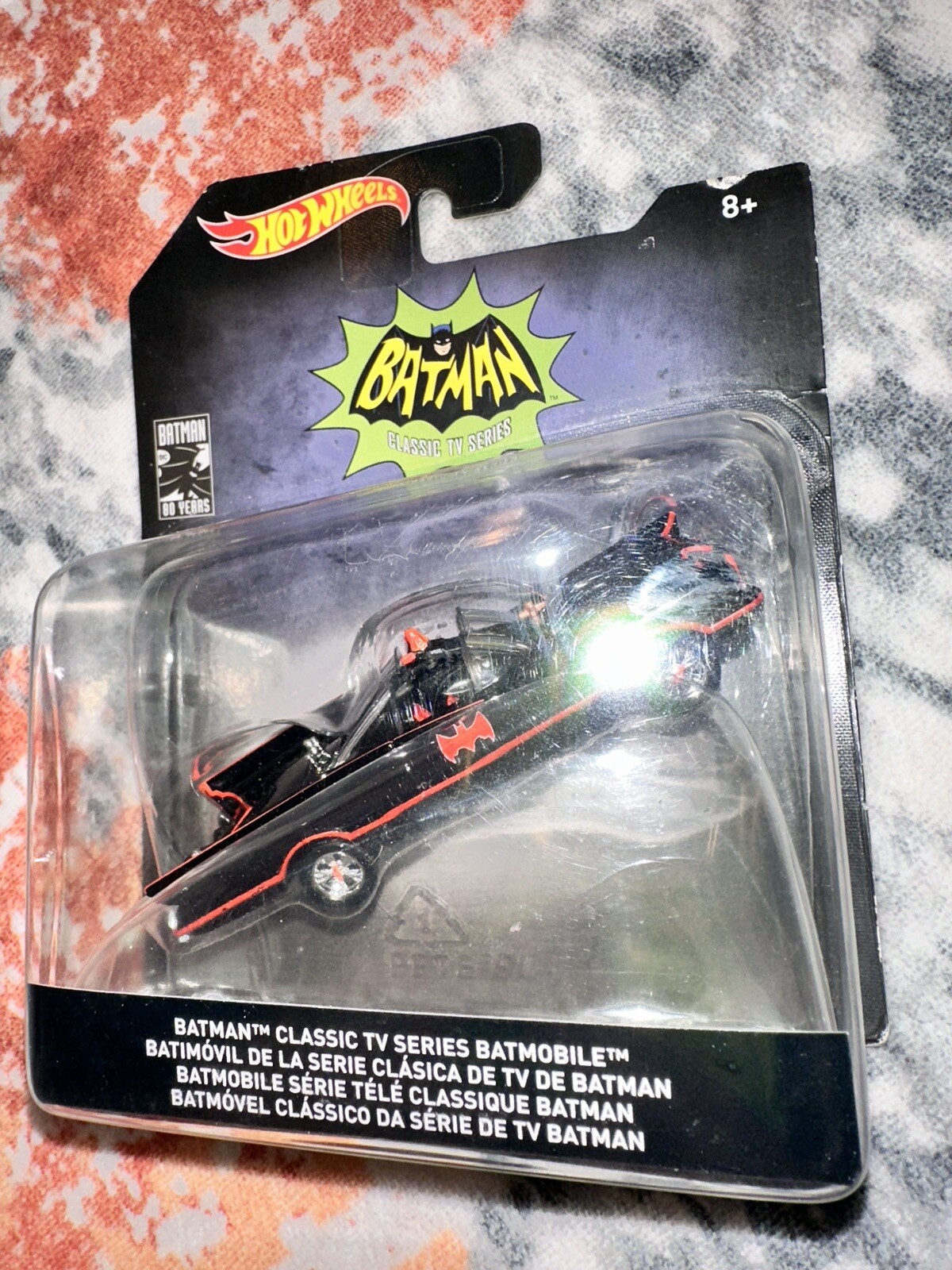 #2C Hot Wheels Batman classic TV series Batmobile by Mattel