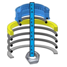 6589793 Lift Cylinder Seal Kit Fits Bobcat 825-853-121