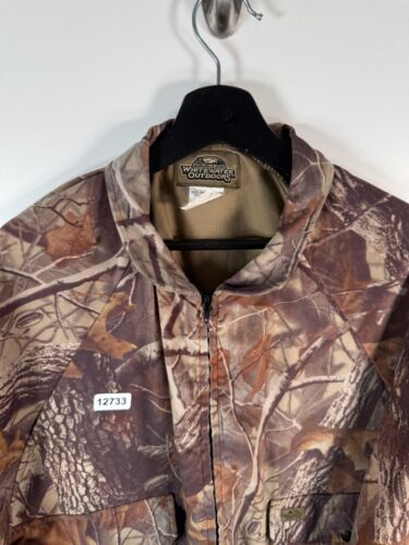 Whitewater Outdoors Mens Realtree Hardwoods Camo Hunting Light Jacket Sz 2XL - Picture 3 of 8