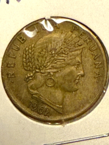 Peru - 1962 10 Centavos Coin - Free Shipping!