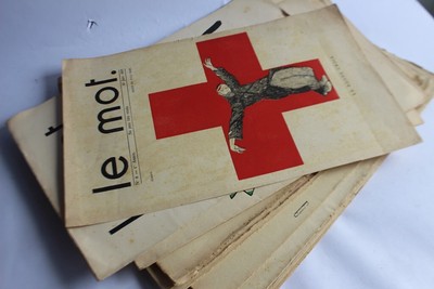 Lot 16 magazines Le Mot Paul Iribe Jean Cocteau 1914/15 censored (38228)
