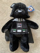 RARE NEW W/TAGS Star Wars Darth Vader Build A Bear Workshop Plush Doll Cape BAB