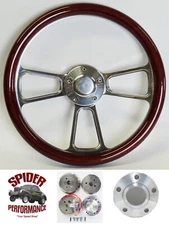 1989-1994 Bronco II Ranger pickup wood steering wheel 14" CUSTOM BILLET
