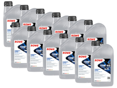 12 Liter (12x1L) ROWE HIGHTEC FORMULA SUPER SAE 15W-40