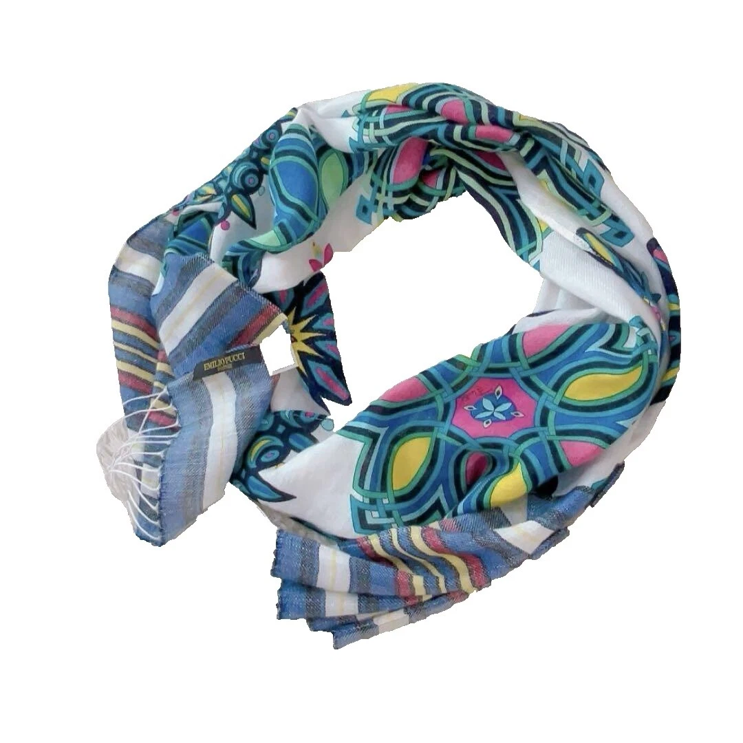 Emilio Pucci Algodón Bufandas y estolas Multicolor para Mujer