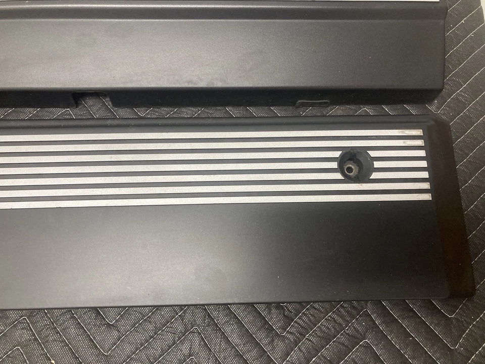 Par de molduras de colector de motor BMW E39 1997-03 540i 528i OEM #113M Foto 4 de 4