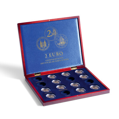 Münzkassette VOLTERRA für 16x 2 Euro-Gedenkmünzen ''Deutsche Bundesländer'' 367368