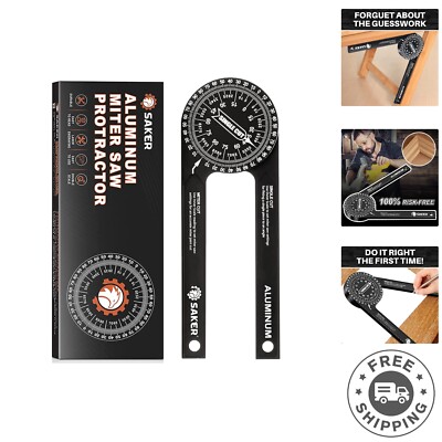 7-Inch Angle Finder Protractor: Durable Aluminum for Carpenters & Plumbers
