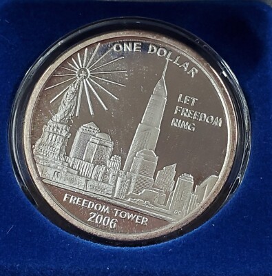 2006 $1 Cook Islands 1 Oz Silver Coin 9/11 commemorative We will