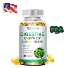 Prebiotic  Probiotics Gas,Constipation Bloating Relief Digestive Enzymes 1060mg