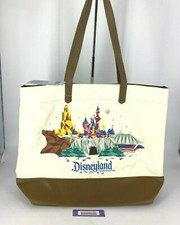 Starbucks X Disneyland Canvas and Faux Leather Tote Bag Park Exclusive NWT