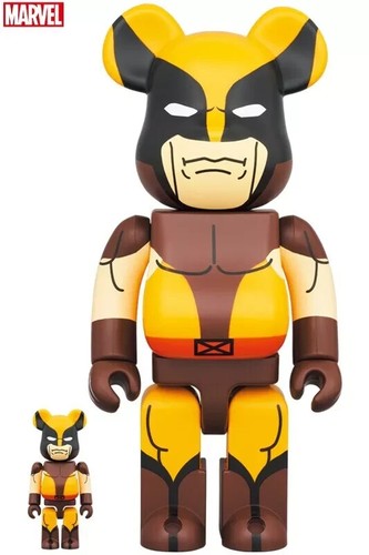 MEDICOM TOY BE@RBRICK WOLVERINE (BROWN Ver.) 100% 400% MARVEL bearbrick - 第 1/2 張圖片