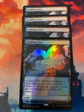 MTG Zendikar Rising Expeditions Scalding Tarn x 4, One Foil