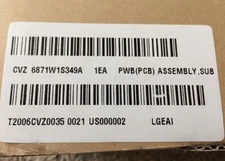 NEW Genuine LG 6871W1S349A Microwave Control Board PWB (PCB) Assembly, Sub