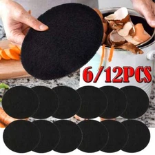 6/12 Pack Compost Bin Charcoal Filters Round Compost Bucket 6.7 inches 1cm thick