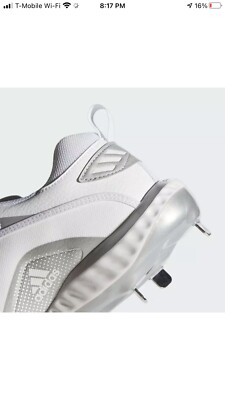Adidas Icon 6 Bounce Mens Baseball Cleats Size 8 Cloud White  display picture 1