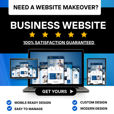 WEBSITE DESIGN - CUSTOM WEBSITE DESIGN- WEB MAKEOVER -MODERN LOOK WEBSITE DESIGN