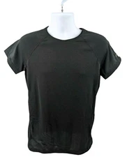 Polartec C2 Top Mens XL Black Base Layer Wool Short Sleeve Performance New 