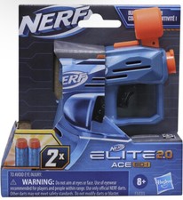 Nerf Elite 2.0 Ace SD-1 Blaster and 2 Official Nerf Elite Darts, Onboard 1-Dart